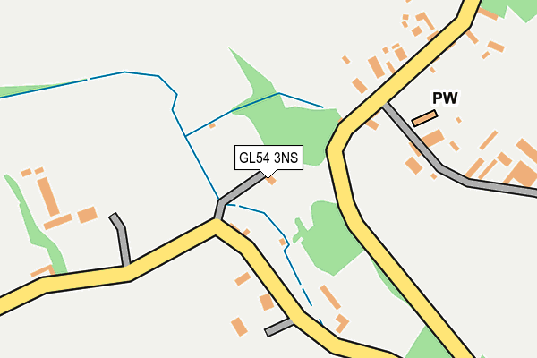 GL54 3NS map - OS OpenMap – Local (Ordnance Survey)