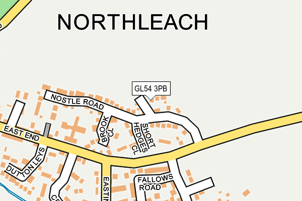 GL54 3PB map - OS OpenMap – Local (Ordnance Survey)