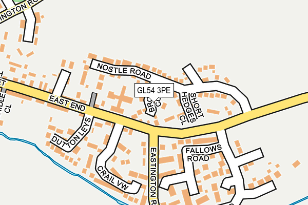 GL54 3PE map - OS OpenMap – Local (Ordnance Survey)