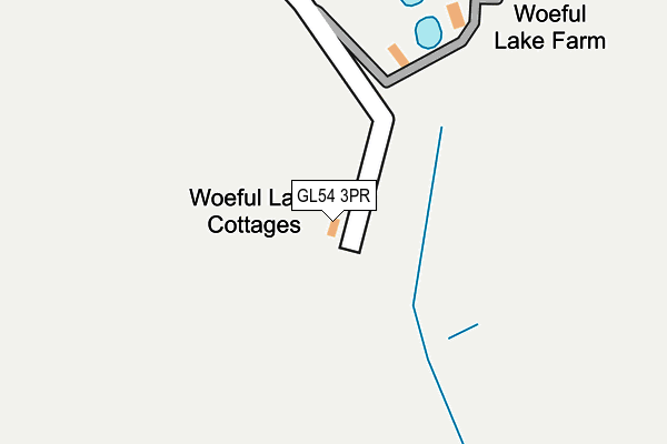 GL54 3PR map - OS OpenMap – Local (Ordnance Survey)