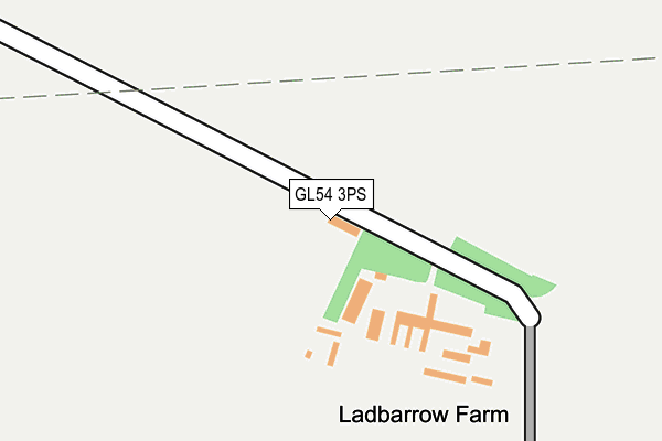 GL54 3PS map - OS OpenMap – Local (Ordnance Survey)