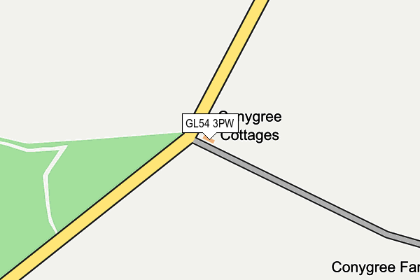 GL54 3PW map - OS OpenMap – Local (Ordnance Survey)