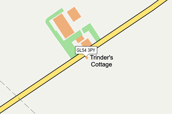 GL54 3PY map - OS OpenMap – Local (Ordnance Survey)