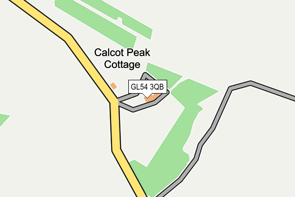 GL54 3QB map - OS OpenMap – Local (Ordnance Survey)