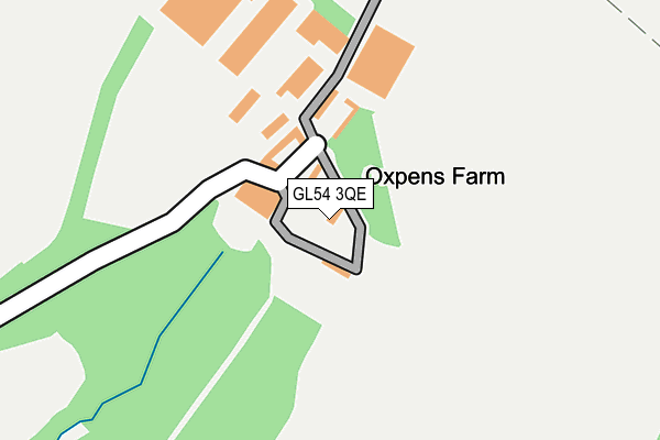 GL54 3QE map - OS OpenMap – Local (Ordnance Survey)