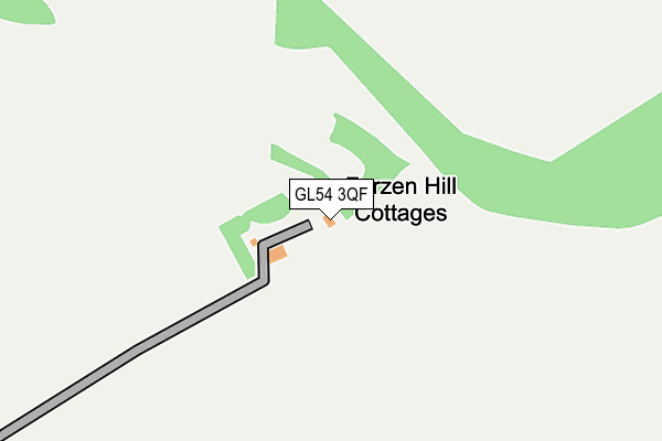 GL54 3QF map - OS OpenMap – Local (Ordnance Survey)