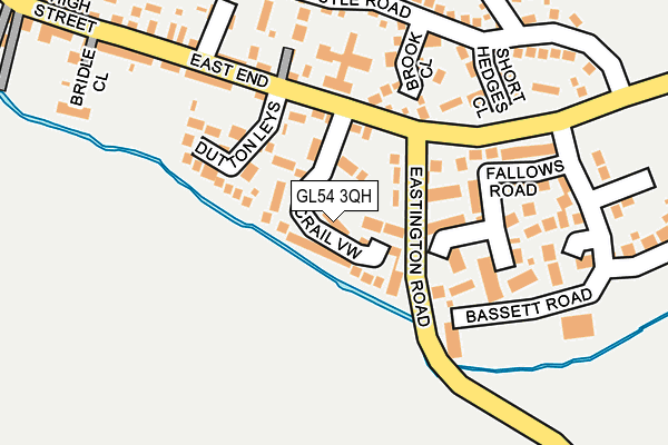 GL54 3QH map - OS OpenMap – Local (Ordnance Survey)