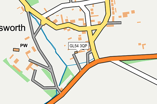 GL54 3QP map - OS OpenMap – Local (Ordnance Survey)