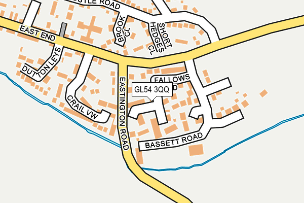 GL54 3QQ map - OS OpenMap – Local (Ordnance Survey)