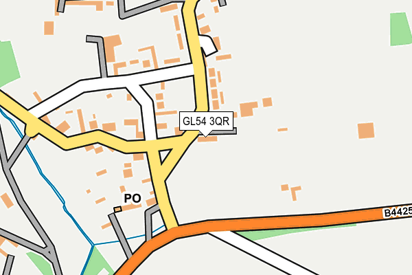 GL54 3QR map - OS OpenMap – Local (Ordnance Survey)