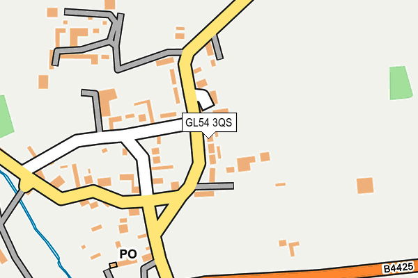 GL54 3QS map - OS OpenMap – Local (Ordnance Survey)