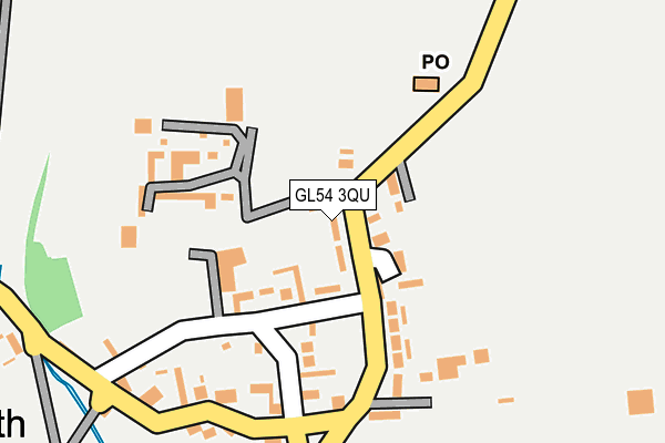GL54 3QU map - OS OpenMap – Local (Ordnance Survey)