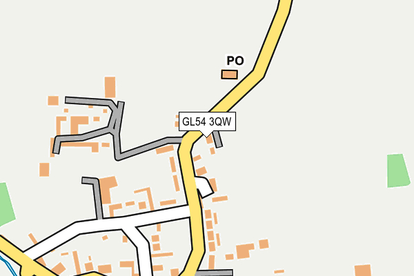 GL54 3QW map - OS OpenMap – Local (Ordnance Survey)