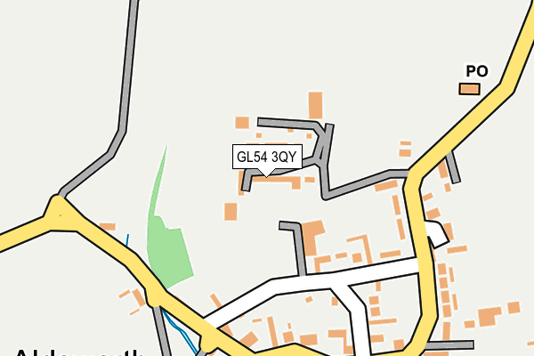 GL54 3QY map - OS OpenMap – Local (Ordnance Survey)