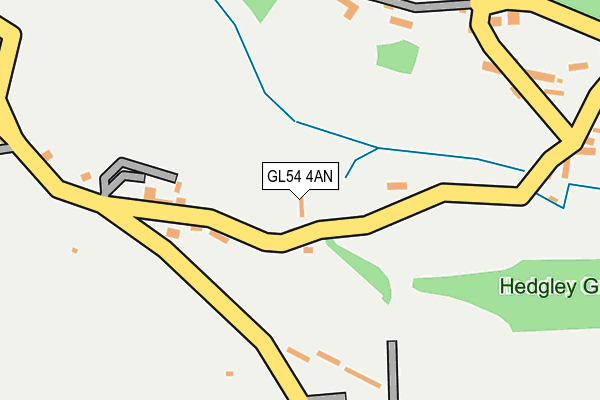 GL54 4AN map - OS OpenMap – Local (Ordnance Survey)