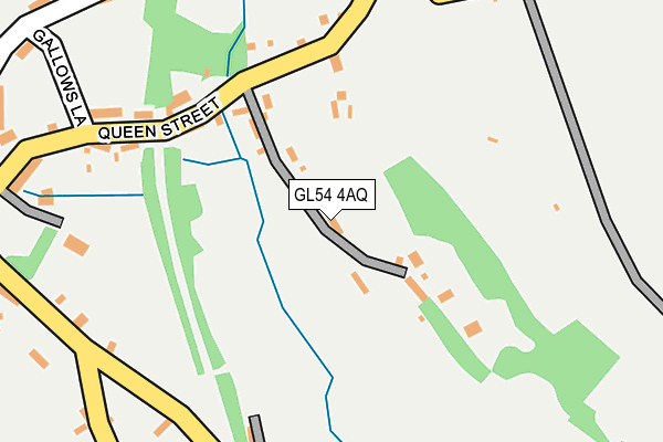 GL54 4AQ map - OS OpenMap – Local (Ordnance Survey)