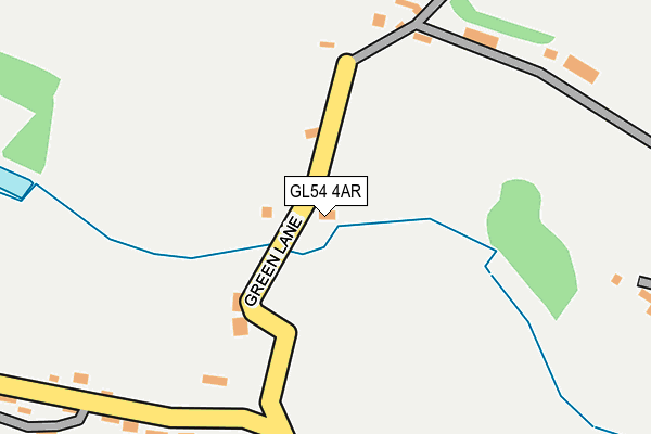 GL54 4AR map - OS OpenMap – Local (Ordnance Survey)
