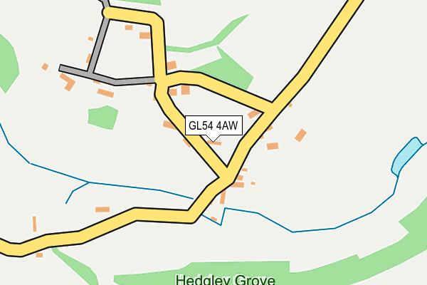 GL54 4AW map - OS OpenMap – Local (Ordnance Survey)