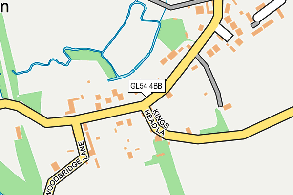 GL54 4BB map - OS OpenMap – Local (Ordnance Survey)