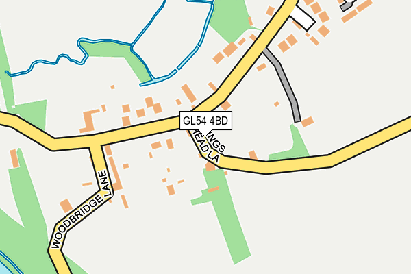 GL54 4BD map - OS OpenMap – Local (Ordnance Survey)