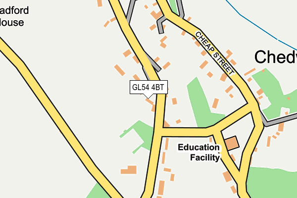 GL54 4BT map - OS OpenMap – Local (Ordnance Survey)