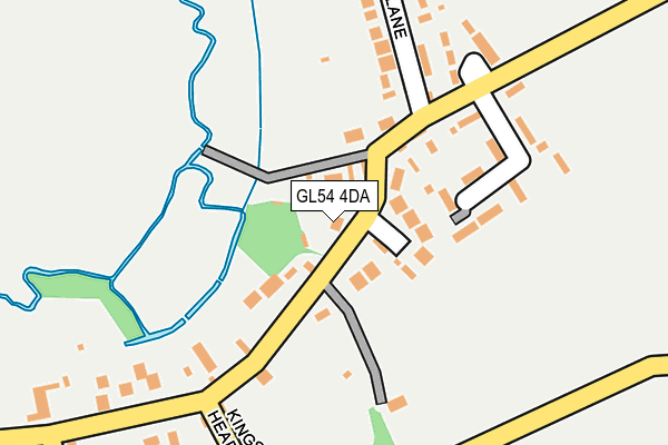 GL54 4DA map - OS OpenMap – Local (Ordnance Survey)