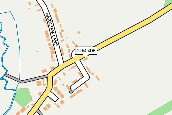 GL54 4DB map - OS OpenMap – Local (Ordnance Survey)