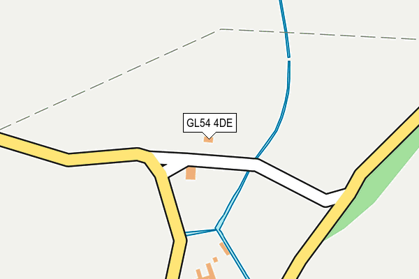 GL54 4DE map - OS OpenMap – Local (Ordnance Survey)