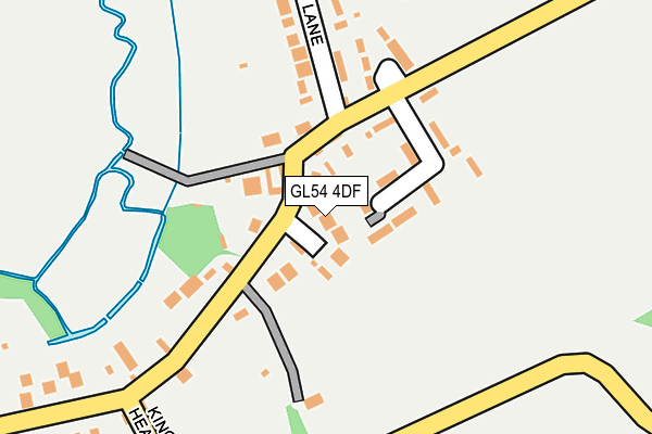 GL54 4DF map - OS OpenMap – Local (Ordnance Survey)