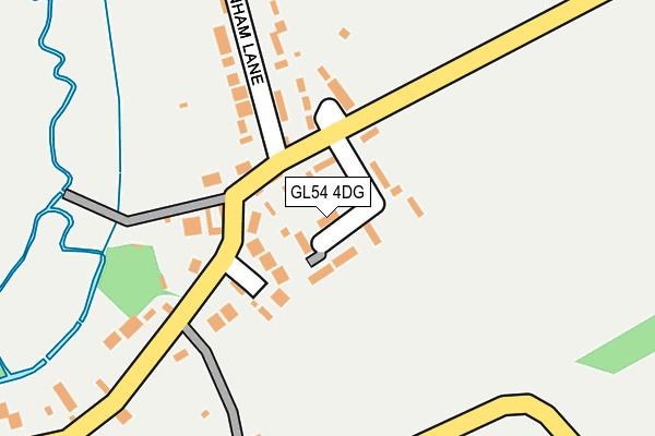 GL54 4DG map - OS OpenMap – Local (Ordnance Survey)