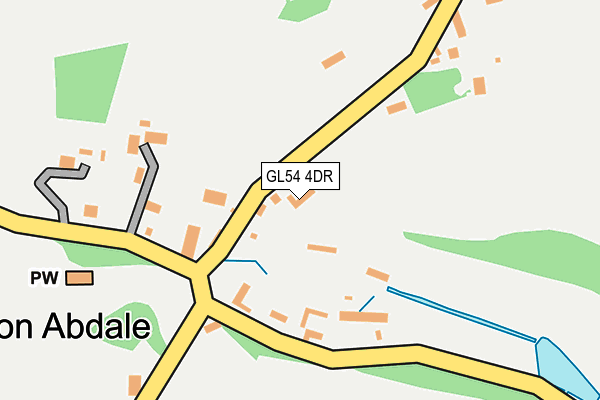 GL54 4DR map - OS OpenMap – Local (Ordnance Survey)