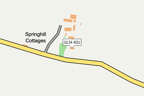 GL54 4DU map - OS OpenMap – Local (Ordnance Survey)