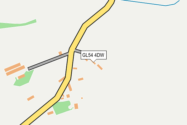 GL54 4DW map - OS OpenMap – Local (Ordnance Survey)