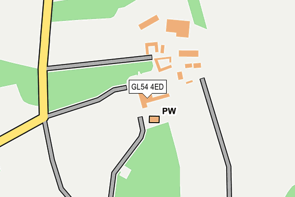 GL54 4ED map - OS OpenMap – Local (Ordnance Survey)