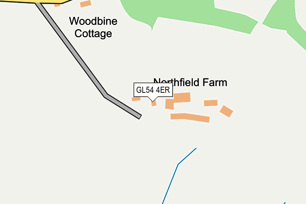 GL54 4ER map - OS OpenMap – Local (Ordnance Survey)
