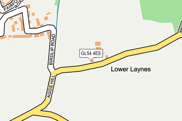 GL54 4ES map - OS OpenMap – Local (Ordnance Survey)
