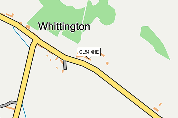 GL54 4HE map - OS OpenMap – Local (Ordnance Survey)