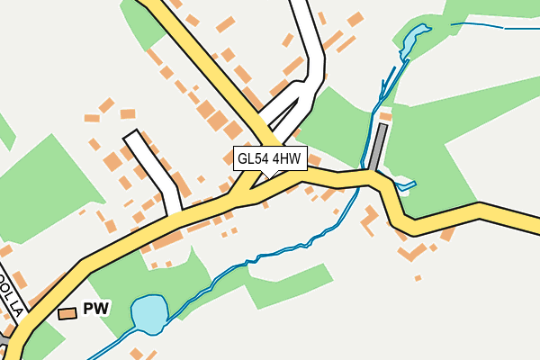 GL54 4HW map - OS OpenMap – Local (Ordnance Survey)