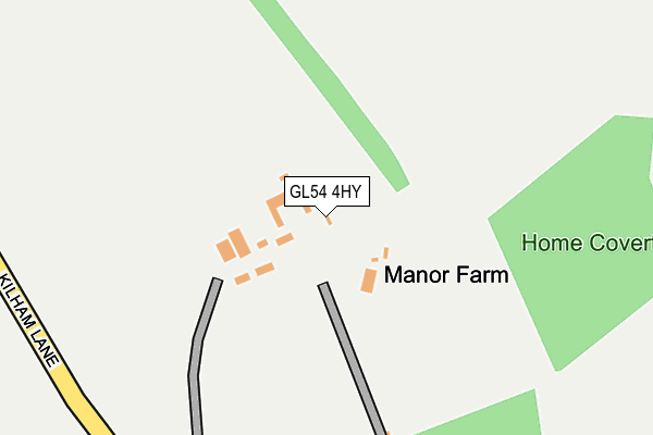 GL54 4HY map - OS OpenMap – Local (Ordnance Survey)