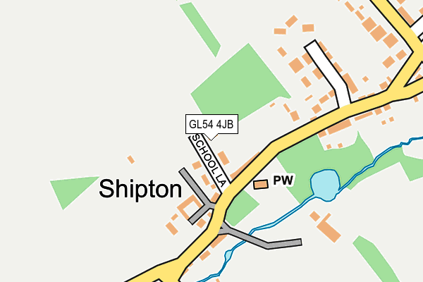 GL54 4JB map - OS OpenMap – Local (Ordnance Survey)