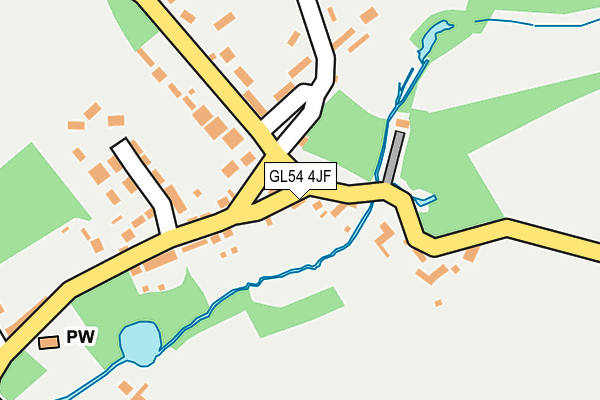 GL54 4JF map - OS OpenMap – Local (Ordnance Survey)