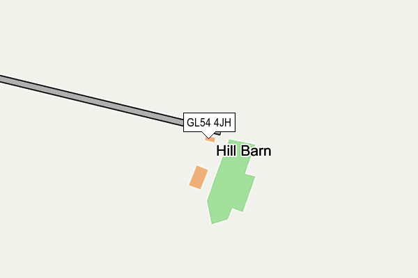 GL54 4JH map - OS OpenMap – Local (Ordnance Survey)