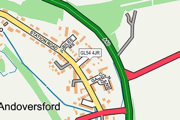 GL54 4JR map - OS OpenMap – Local (Ordnance Survey)