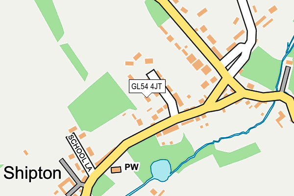 GL54 4JT map - OS OpenMap – Local (Ordnance Survey)