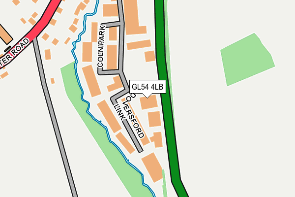 GL54 4LB map - OS OpenMap – Local (Ordnance Survey)