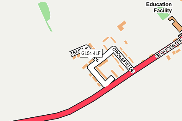 GL54 4LF map - OS OpenMap – Local (Ordnance Survey)