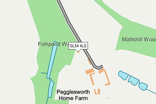 GL54 4LS map - OS OpenMap – Local (Ordnance Survey)