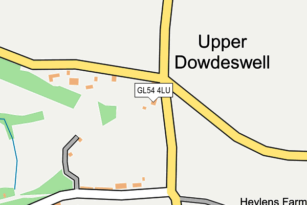 GL54 4LU map - OS OpenMap – Local (Ordnance Survey)