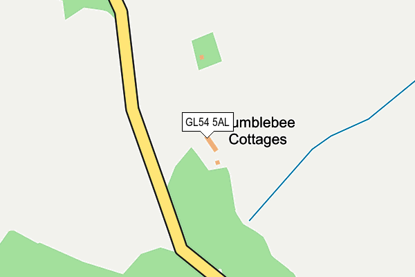 GL54 5AL map - OS OpenMap – Local (Ordnance Survey)