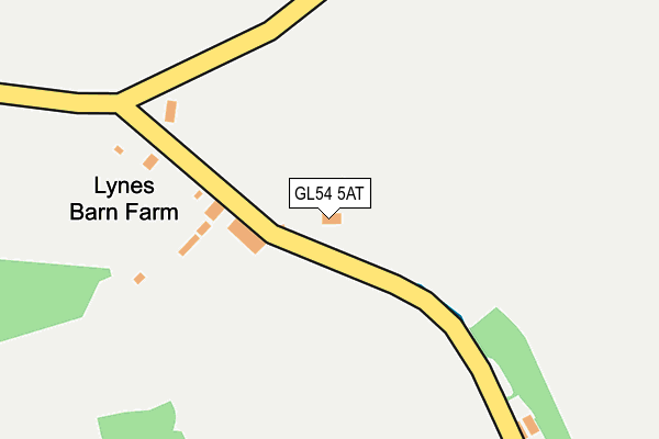 GL54 5AT map - OS OpenMap – Local (Ordnance Survey)